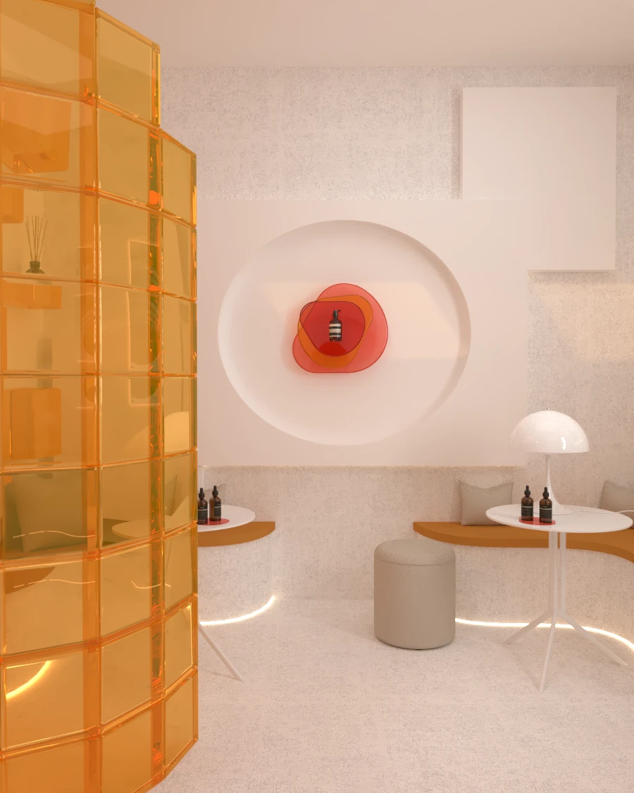 Product display within the spa concept