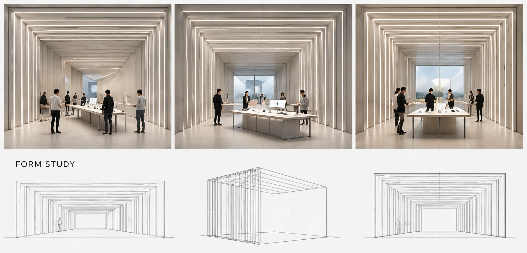 The Expanding Frame interior and form variations