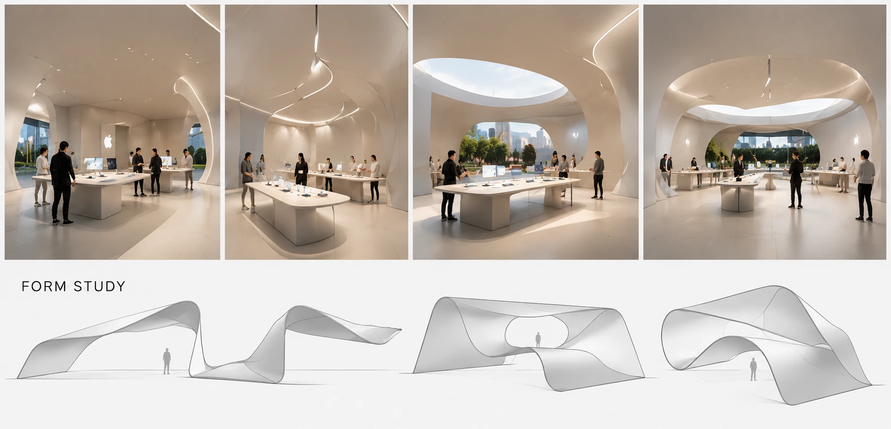 The Continuous Surface interior and form variations