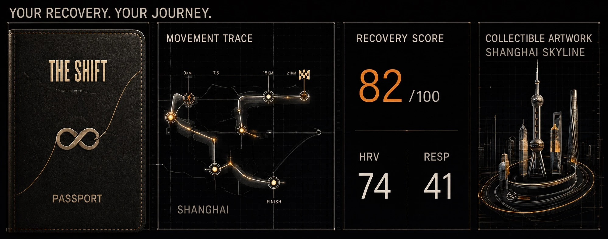 Proposed passport, movement trace and illustrative recovery score