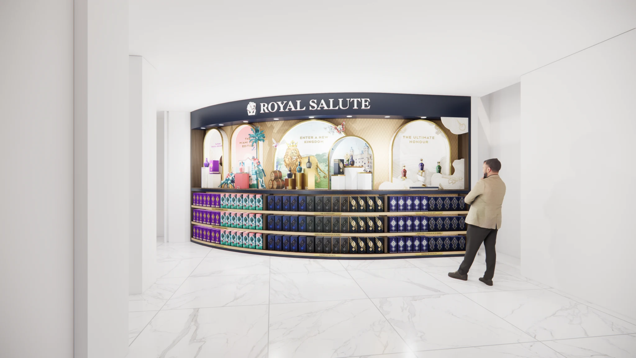 Royal Salute · Pernod Ricard design visualisation